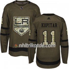 Los Angeles Kings Trikot Anze Kopitar 11 Adidas 2017-2018 Camo Grün Authentic - Herren